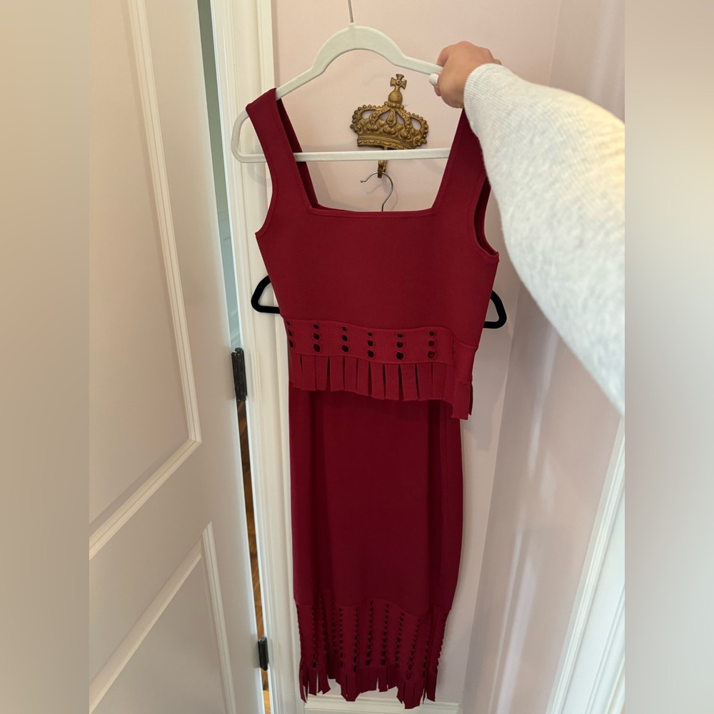STAUD matching skirt and top set